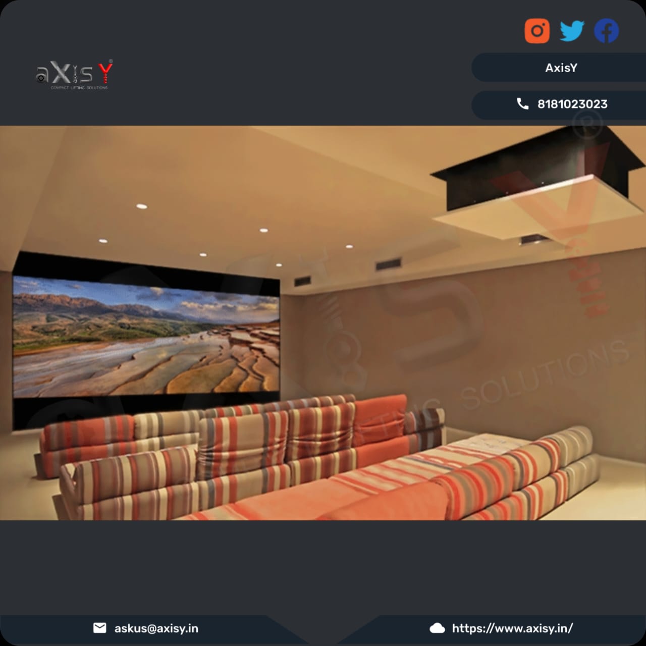 Unleash the Magic: Why Axisy is the Best Projector Lift in India for Your Home Theater Dreams